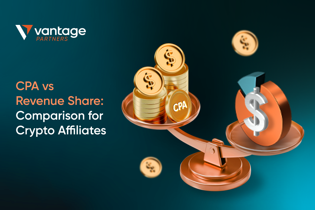 CPA vs Revenue Share: Comparación para Afiliados de Criptomonedas [2026]