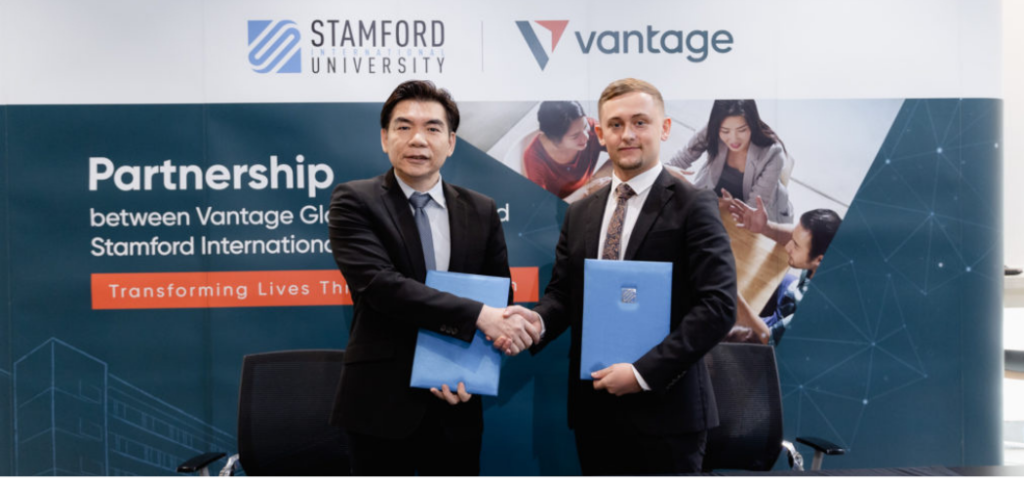 Vantage signs MOU with Stamford International University to Further Support Students’ Financial Literacy Development